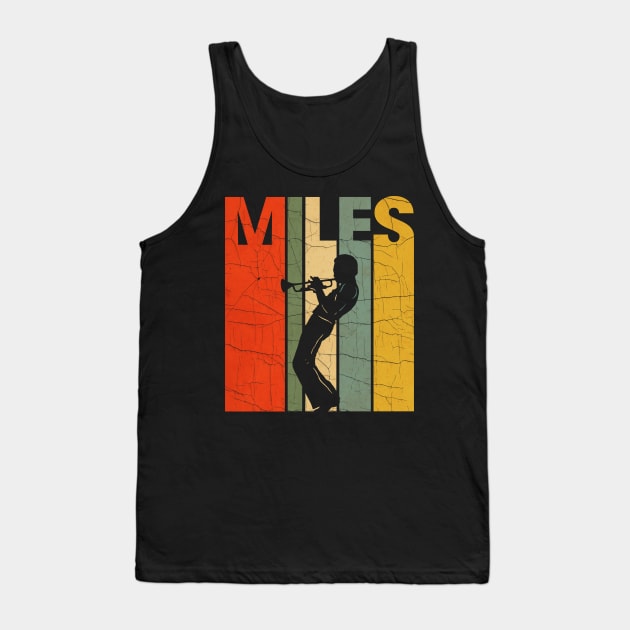 Miles Davis Retro Color Tank Top by mother earndt